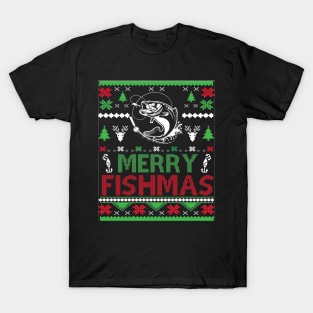 ugly christmas fishing T-Shirt